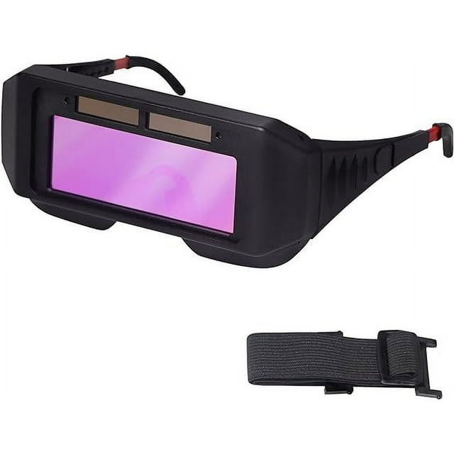 Gafas de soldador LCD, gafas protectoras de seguridad con oscurecimiento automático, gafas de soldadura con pantalla ajustable