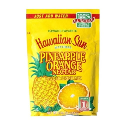 Hawaiian Sun Pineapple Orange Nectar Powder Drink Mix, 4.52 Oz.