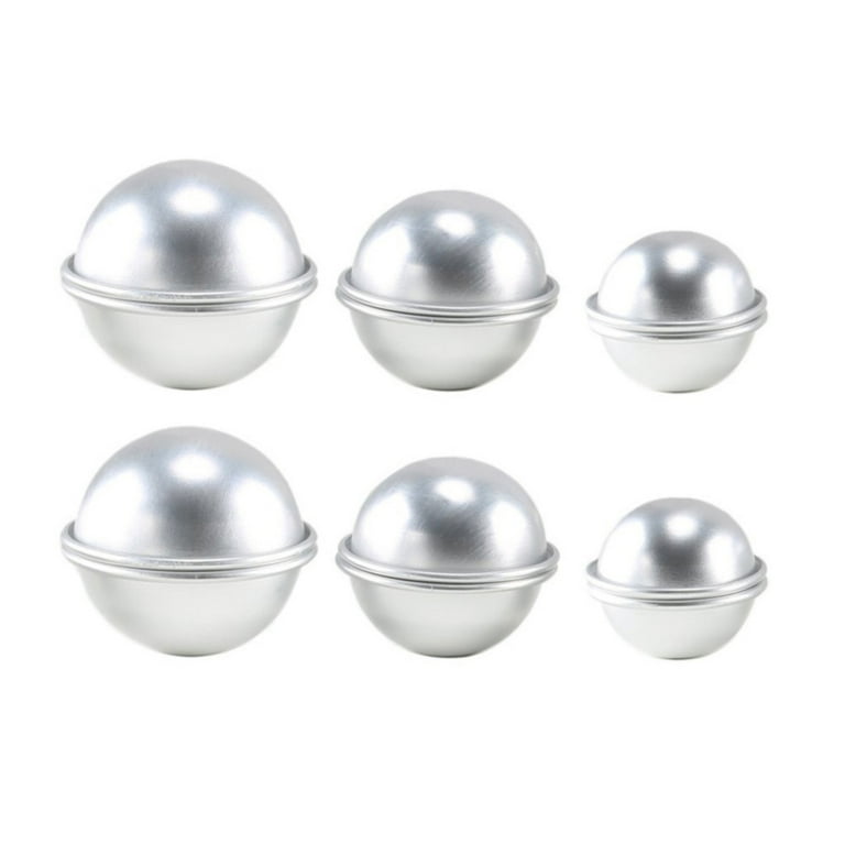 Bath Bomb Mold - 2 Round Stainless Steel Sphere Mold