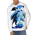 thumbnail image 2 of Shadow Milk Cookie Men's Hoodie With Color Drawstrings Sweatshirt Hooded Pullover Print Winter Coat Jacket Small, 2 of 9