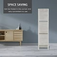 Room Divider with Shelves, 4 Panels Room Dividers and Folding