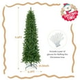 thumbnail image 3 of Topcobe 7.5 Feet Pre-lit Full Artificial Christmas Tree with Warm White and Multi-color LED Lights, Christmas Tree with Lights for Christmas Decoration, 3 of 7