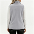 thumbnail image 3 of Womens Outerwear Vests with Pockets Zipper Sleeveless Fleece Jackets Stand-up Collar Lightweight Hiking Travel Golf Running Vest, XL, 3 of 3