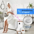 thumbnail image 4 of SereneLife Single Touch Towel & Blanket Warmer with Fragrant Disc Holder and LED Ring (Black,White), 4 of 8