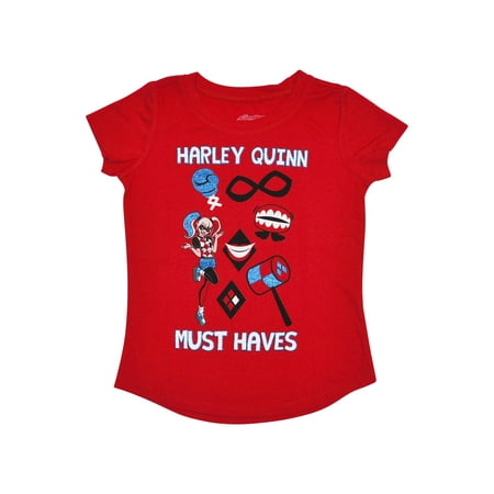 Harley Quinn Girls Short Sleeve Graphic T-Shirt