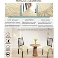 thumbnail image 6 of Vireellx Waterproof Chair Covers for Dining Room Chairs Set of 6/4/2, Removable Seat Covers Dining Chairs Universal Chair Protector with Adjustable Strap for Most Standard Chair Washable, 6 of 7