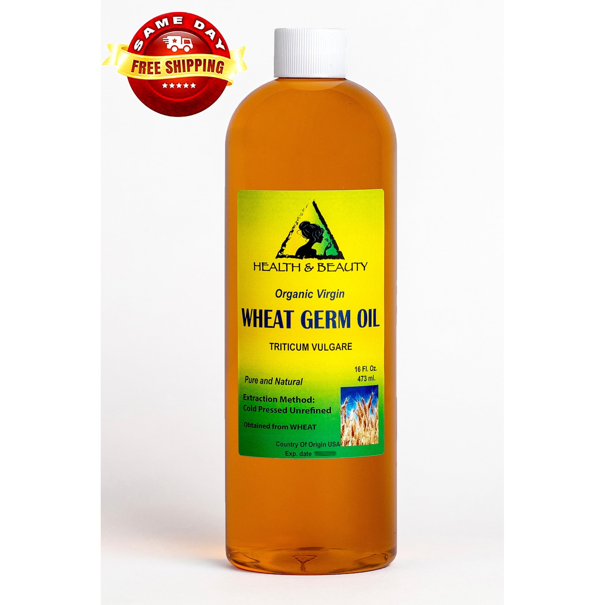 WHEAT GERM OIL UNREFINED ORGANIC CARRIER COLD PRESSED VIRGIN RAW PURE 32 OZ