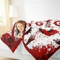 thumbnail image 4 of Feelyou Halloween Monogrammed 01, Initial G Letter Twin Comforter Sets, Horror Gothic Style Reversible Bedding Set, Super Cozy Room Decor, 2pcs, 4 of 8