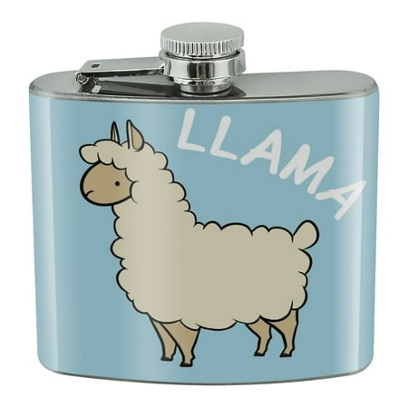 

Llama Cartoon Stainless Steel 5oz Hip Drink Kidney Flask