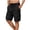 Black, variant on Tumotour Summer Cargo Shorts For Men'S Solid Color Pocket Drawstring Bermuda Shorts Elastic Waistband Straight-Leg Shorts