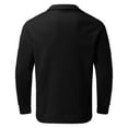 thumbnail image 6 of XAOWF Men'S Quarter-Zip Casual Sweatshirt Stand Collar Solid Color Long Sleeve Stylish Loose Fit Pullover Everyday Wear 2025 Autumn Comfort Breathable Tops, 6 of 7