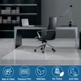 thumbnail image 2 of Futurwit Chair Mat for Hardwood Floor, 46” x 72” Large Office Chair Mats, Transparent Floor Protector Mat, Easy Glide Desk Floor Mat for Home Office, Easy to Clean (Rectangle), 2 of 7