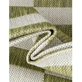 thumbnail image 6 of Unique Loom Outdoor Striped Collection Area Rug - Striped (10' Round Green/Ivory), 6 of 6
