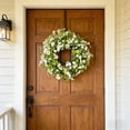 thumbnail image 4 of Artificial Flower Wreath Garland for Spring & Summer Door Window Decor, Multicolor Plastic, 45 x 45 x 10 cm, 1 Pack, 23 cm Inner Diameter, 4 of 6