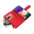 thumbnail image 4 of Case for Samsung Galaxy A22 5G Cover Zipper Pocket Wallet Case Magnetic Protective - Red, 4 of 5