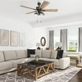 thumbnail image 2 of Prominence Home River Run 52" Bronze Ceiling Fan with 5 Blades, Mult-Arm Light Kit, Remote & Reverse Airflow, 2 of 17
