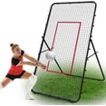 thumbnail image 1 of Rebounder Net, Volleyball Training Equipment with Strike Zone for Lacrosse Baseball Sports Practice, 5 Angles Adjustable Volleyball Net for Backyard Indoor Outdoor, 1 of 9
