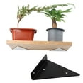 thumbnail image 3 of Soporte fijo Injueey 4 piezas para instalación de estante de pared invisible negro, 3 of 6
