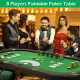 thumbnail image 3 of AVAWING 30" Upgraded Foldable Poker Table for 8 Players Storage Bag Included No Assembly Required, 3 of 8