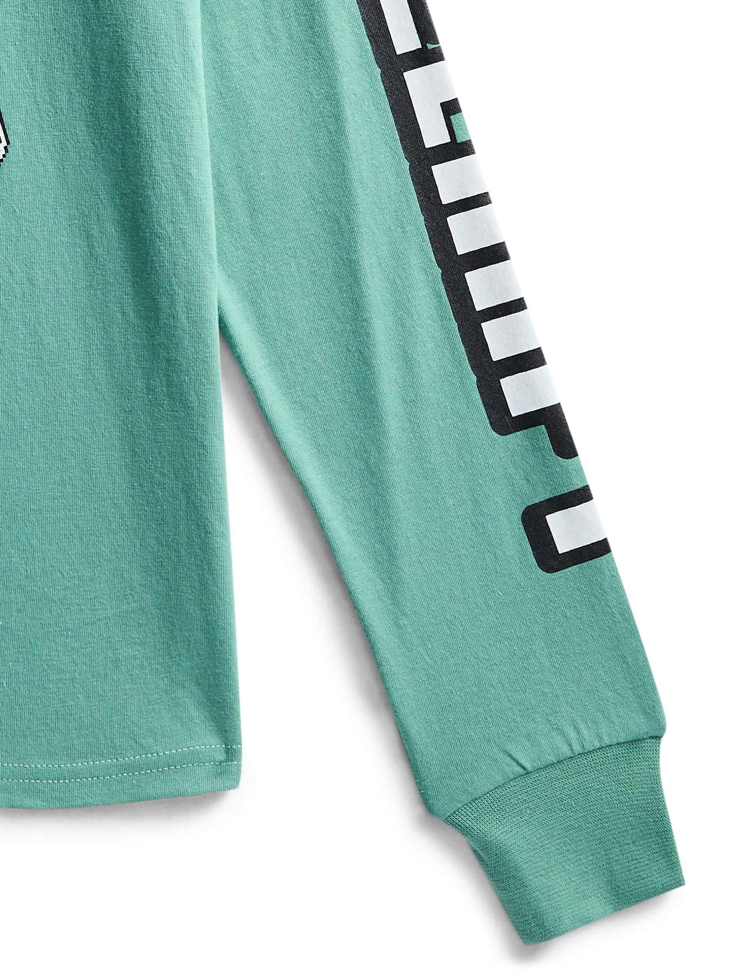 Minecraft Boys Graphic Tee with Long Sleeves, Sizes XS-2XL