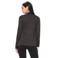 thumbnail image 3 of Women's Solid Casual Comfy Long Sleeve Drape Open Front Cardigan Jacket/Made in USA S-3XL, 3 of 5