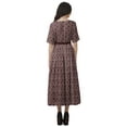 thumbnail image 6 of Moomaya Printed Swing Dress Women Midi Dress Short Sleeve Casual Work Dress, 6 of 6