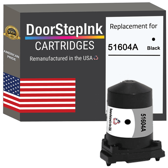 Remanufactured DoorStepInk High Yield Ink Cartridge for HP 51604A Black