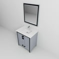 thumbnail image 6 of Ziva 30 in W Dark Grey Bath Vanity, Cultured Marble Top, Faucet Set and 28 in Mirror, 6 of 8