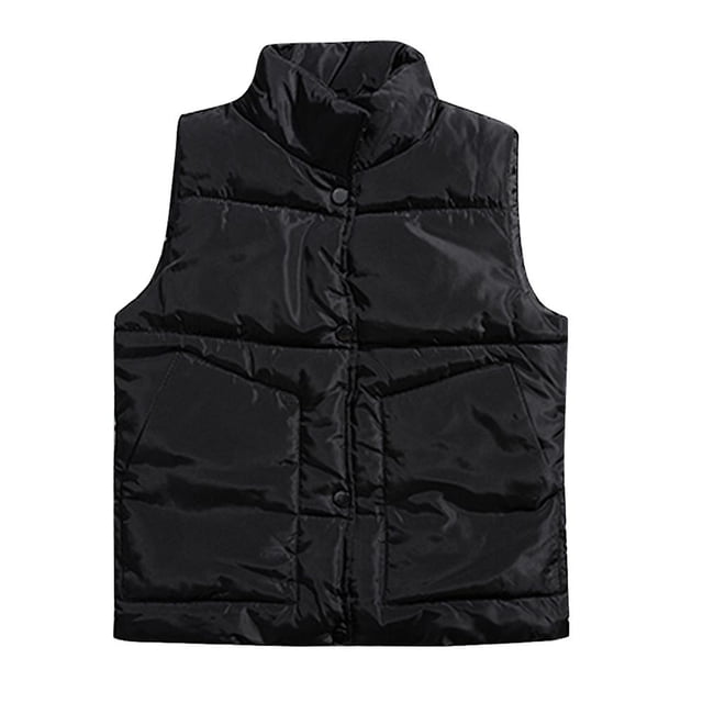 Yynuda - Chaqueta de plumón sin mangas para hombre con botones para exteriores, ligera, para exteriores