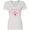 AA-White, variant on Inktastic Great Grandma Pink Valentine Hearts Women's V-Neck T-Shirt