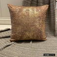 thumbnail image 5 of Pillow Case Shams, Decorative Gold 26"x26" (65x65 cm) Throw Pillow Covers, Velvet Beaded, Damask & Foil Throw Pillows For Sofa, Abstract Pattern Victorian Style - Aureate Ivory, 5 of 10