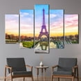thumbnail image 5 of Cityscape Wall Art, France Canvas Art, Landmark Printed, Eiffel Tower Artwork, Sunset Artwork, Travel Artwork, View Canvas Art, Canvas Wall Decor - Black Framed, 5 of 9