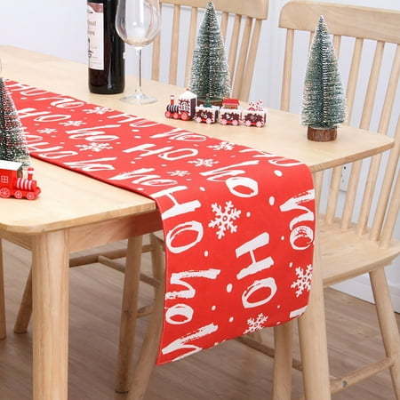 

Christmas Tree Merry Christmas Table Runner Seasonal Winter Holiday Kitchen Table Decorations For Indoor Outdoor Home Party Decorations 13 X 71 Inches