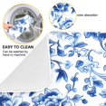 thumbnail image 2 of Blue and White Porcelain Floral Dish Drying Mat 16x18 Absorbent Microfiber Draining Rack Pad for Kitchen Counter Sink, 2 of 8