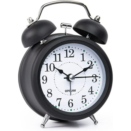 Ozmatip Analog Clock Loud Alarm Clock for Heavy Sleepers with Stereoscopic Dial Backlight Battery Operated for Living Room Bedroom Bedside Desk Gift Clock by