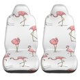 thumbnail image 1 of LAKIMCT Tropical Flamingo Car Seat Covers Vehicle Front Seat Covers Universal Fit Seat Protector, 1 of 1