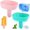 Pink, Blue, Green, Light Pink, variant on 4 Pcs Silicone Popsicle Holders for Kids, Reusable Drip Free Ice Pop & Ice Cream Cone Holders with Storage Case, Thick Silicone Drip Catchers, Red Green Blue Yellow