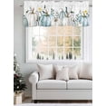 thumbnail image 5 of White Blue Pumpkin Valances for Windows Fall Leaves Thanksgiving Farmhouse Rod Pocket Curtains Valance Short Window Treatment Drapes for Living Room, Bedroom Bathroom 54"&nbsp;W x 18" L, 5 of 5