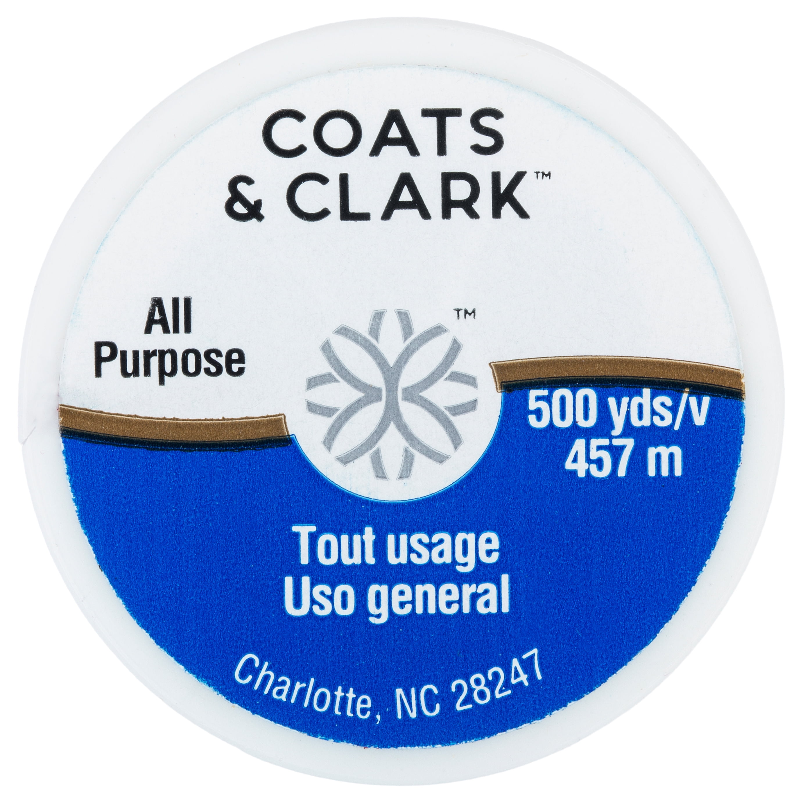 Coats & Clark All Purpose Lime Polyester Thread, 500 yards/457 meters 