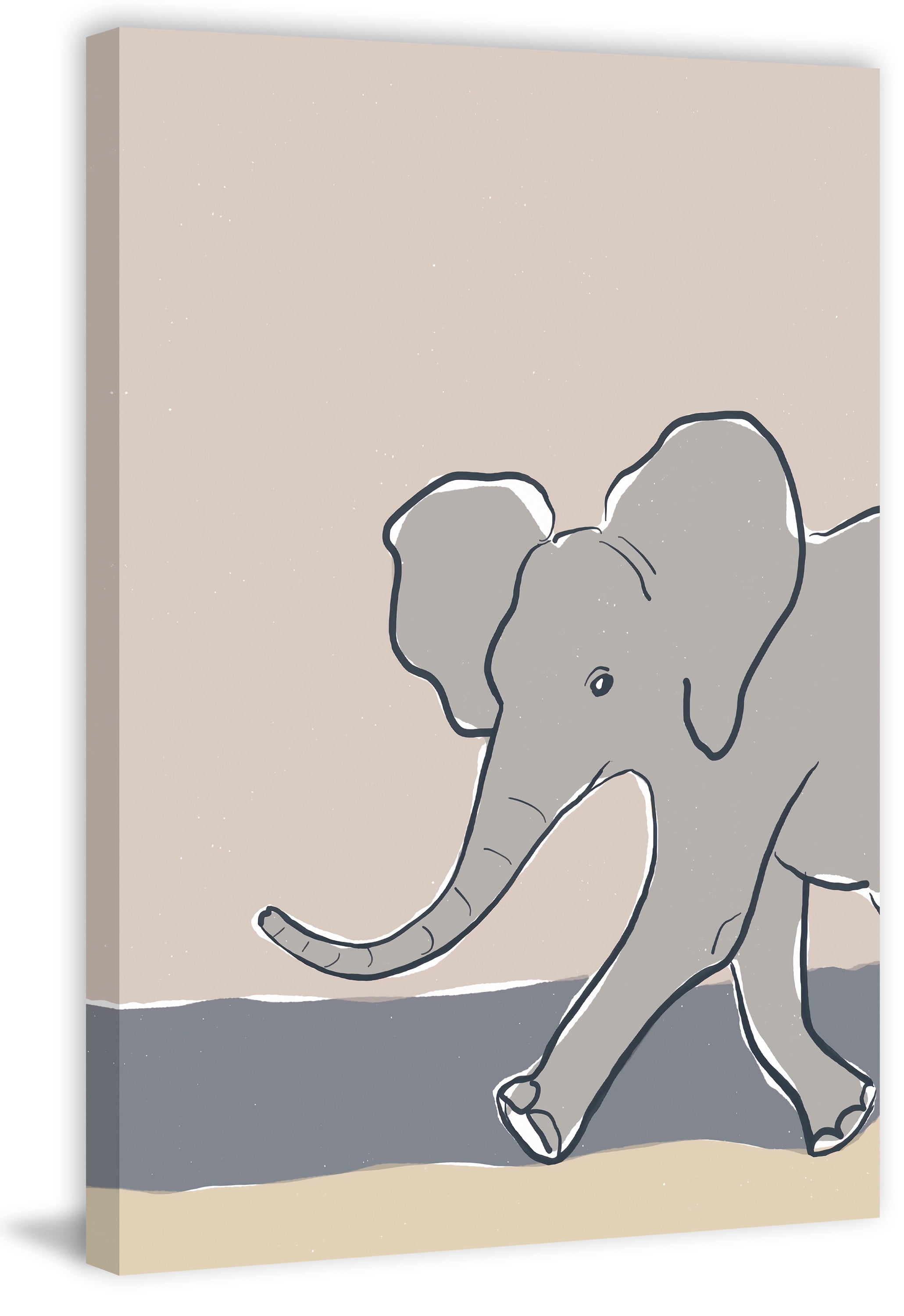 Marmont Hill Pastel Zoo III Canvas Wall Art