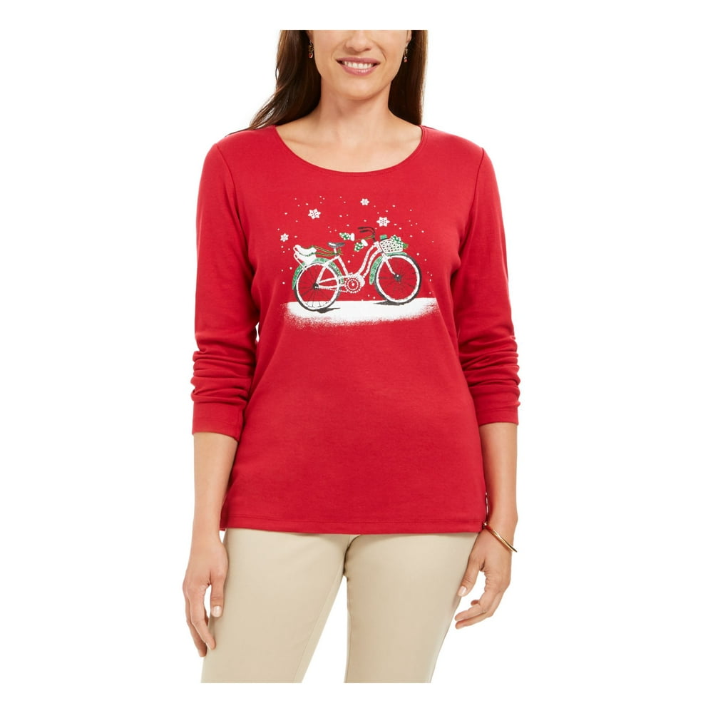 karen scott long sleeve shirts