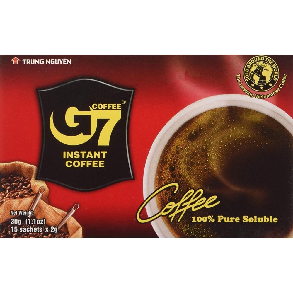 G7 pure black coffee, 30 Grams by, Dry Processed Instant Coffee By