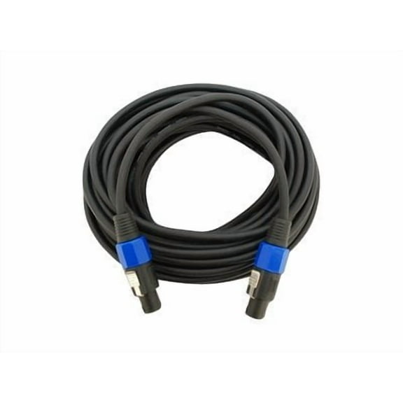 Seismic Audio New  50' Foot Speakon PA/DJ SPEAKER CABLE Black - TW12S50