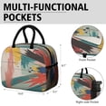 thumbnail image 6 of Reusable Thermal Lunch Bag Lunch Box for Women Men,abstract Geometry Colorful89 (1) Cooler Bag Small Leakproof Beach Picnic Cooler Tote Bag with for Work Picnic Camping, 6 of 7