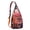 Orange-2, variant on Vintage Paisley Sling Backpack – Boho Ethnic Crossbody Bag with Colorful Ornamental Pattern for Travel, Hiking & Everyday Wear