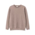 thumbnail image 1 of SUNSIOM Men's Spring Autumn Casual T-shirts Long Sleeve Crewneck Plaid Texture Basic Tops, 1 of 6