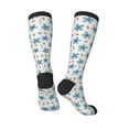 thumbnail image 4 of Balery Flower Leaves Printed Novelty Socks Men's Women's Crew Socks Sports Socks Knee High Socks Cotton Socks Quirky and Cool Socks, 4 of 9