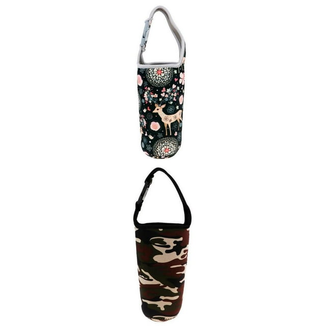Almencla 2x Porte-Gobelet en Néoprène Sac Protecteur Réutilisable pour Pêche en Plein Air