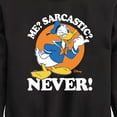 thumbnail image 3 of Disney - Donald Me Sarcastic Never - Toddler & Youth Crewneck Fleece Sweatshirt, 3 of 5