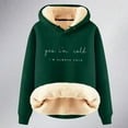 thumbnail image 4 of XINXIAOO Hoodies for Women Long Sleeve Pullover Sweatshirts Baggy Hoodies Dark Green Sweatshirt Women Womens Fall Fashion 2025 Trendy Clothes for Teen Girls, 4 of 4